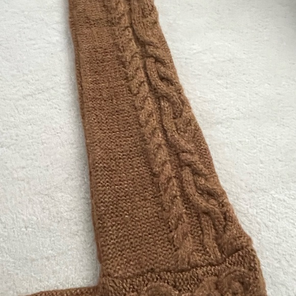 Zara cropped camel crewneck sweater in size S. NWOT. - Picture 6 of 6